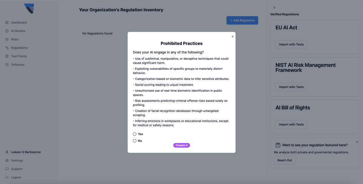 Satisfy AI Legal Norms